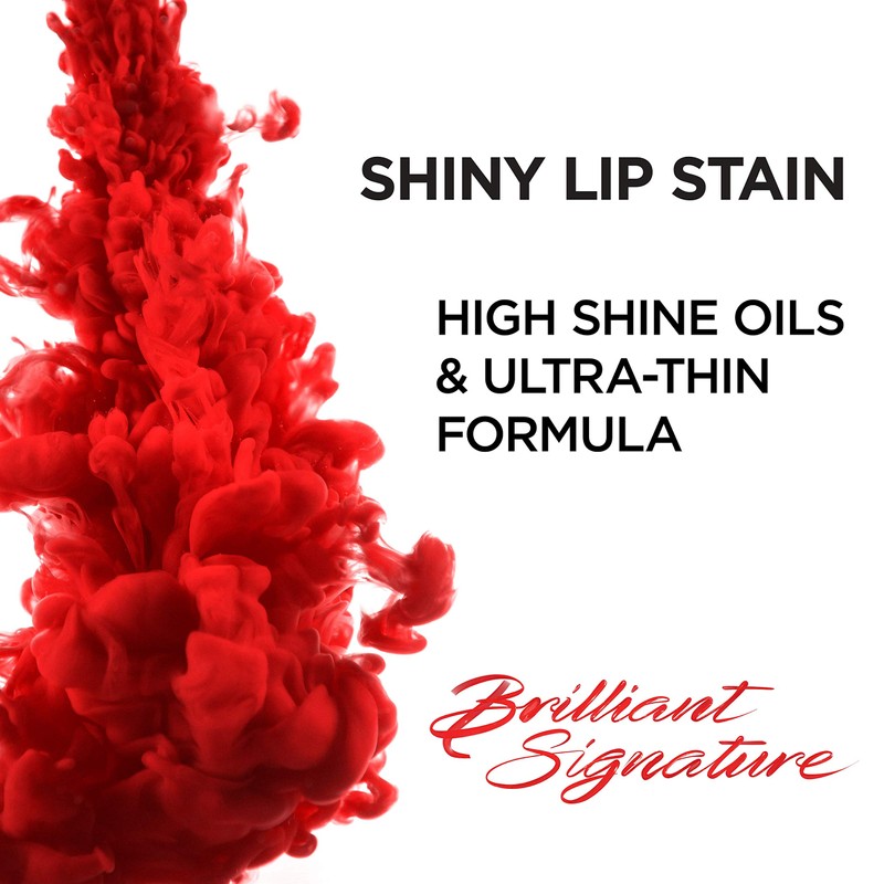 L'Oreal Paris Brilliant Signature Shiny Lip Stain Lipstick, Be Determined