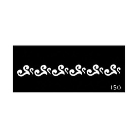 Pochoir pour le Corps format 2'' X 5'' #150 Tribal