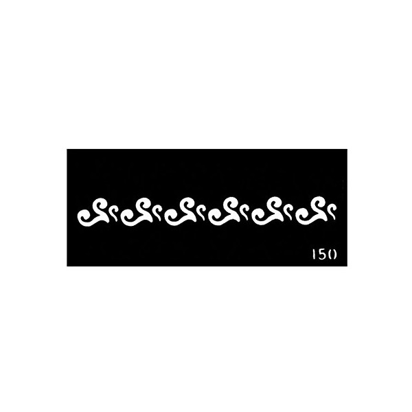 Pochoir pour le Corps format 2'' X 5'' #150 Tribal