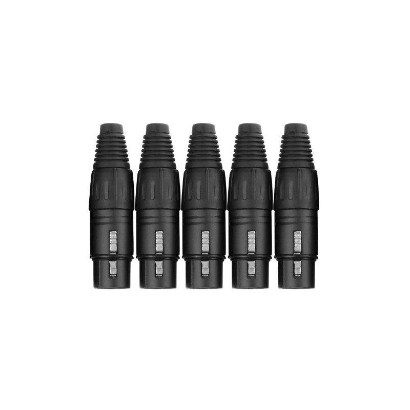 Pronomic XFPLUG Black XLR female - 5 pack