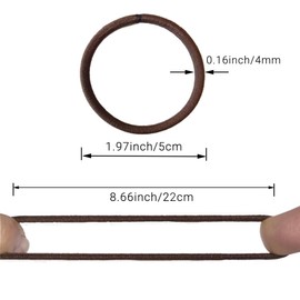 Pagabach Multi-color Hair Ties Hair Elastics Rubber Bands No Damage for Thick and Curly Hair Long-Lasting Braids Ponytails Holders All Hair Types Pain-Free Hair Accessories for Women or Men 50 PCS 4MM