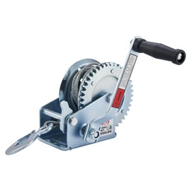 OPENROAD 1600lbs Hand Winch Boat Winch, Hand Crank Winch with 10m (32ft) Cable Manual Winches, Two-Way Adjustable Boat Trailer Winch, Corrosion Resistant Towing Winches (1600lbs)