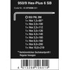 Wera 05073596001 Hex-Plus Hex Key Set 950 PKL/9 BM SB