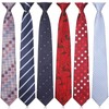 Janmercy 6 Pcs Clip on Tie for Men Clip on
