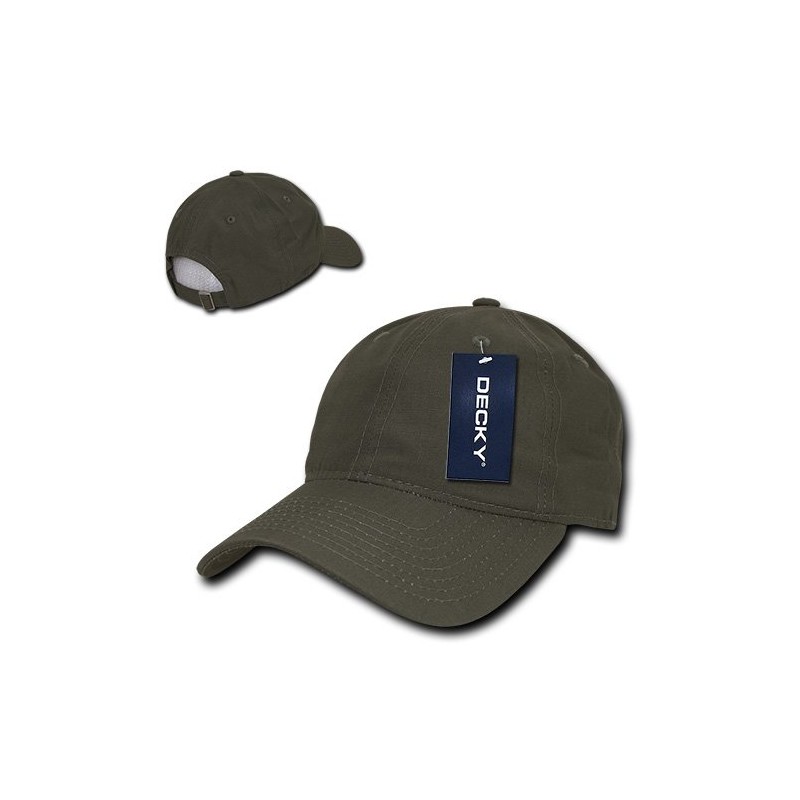 DECKY Low Crown Relaxed Rip Stop Cap, Olive Drab