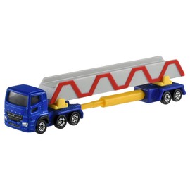 Takara Tomy Tomica Long Type Tomica No. 140 Mitsubishi Fuso Super Great Pole Trailer Mini Car Toy 3 Years and Up