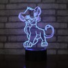 Wolostore Simba Children's LED Lamp Colour Changing USB Night Light