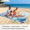 Zingtto Silky Soft 108"x84" Sand Proof Beach Blanket Sand Proof