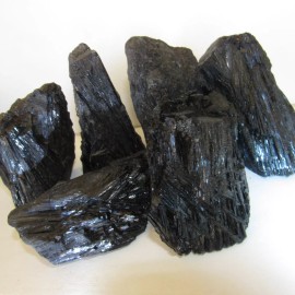 Black Tourmaline Rough Crystal lots 453 grams (1 pound)