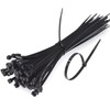 Lumeiy Pack of 125 Professional Ties Black X200 mm x