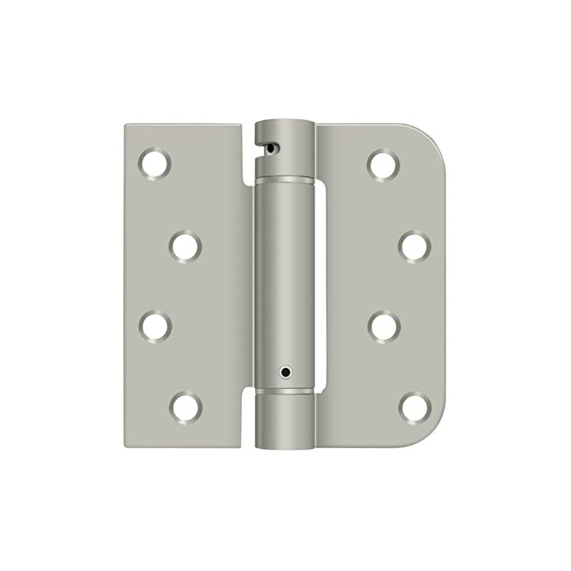 Deltana Dsh4sr515-rh Right Hand Radius Square Spring Hinge, Satin Nickel