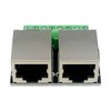 Teansic 2PCS RJ45 Ethernet Dual Female Terminal Breakout Board,3.5mm Pitch