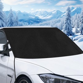 FGen Winter Windscreen Cover, Tarpaulin Against Snow, Extra Large Size Windscreen Cover Winter