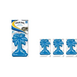 Plasticolor Palm Bay Palm Tree Air Freshener 3 Pack in Each Package (New Car)