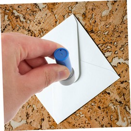 DOITOOL 10pcs DIY Engraved Seal Stamp Making Tool Round Ink Stamp Case for Crafting Projects Durable Seal Making Supplies for Parties and Events