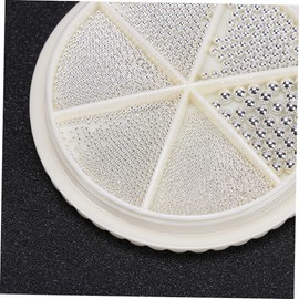 minkissy 2 Sets Nail Metal Steel Beads Kit Nail Art Decorations for Diy Manicure Jewelry