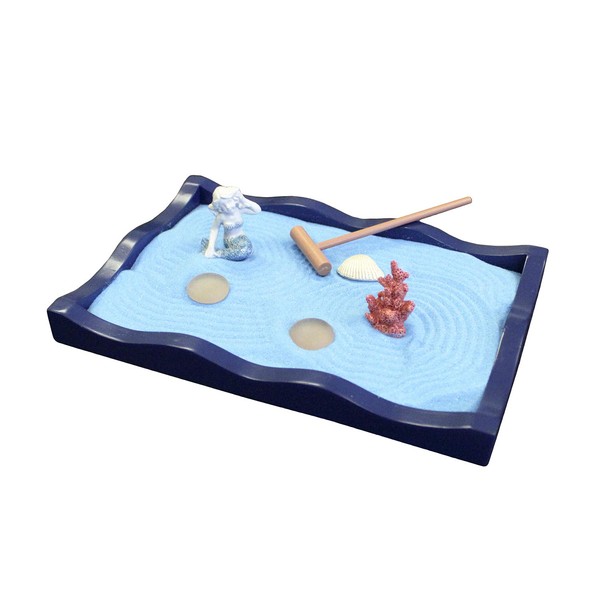 Nature's Mark Mini Zen Garden Kit for Desk with Rake,