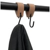 Brute Strength - Leather S Hooks for Hanging - Taupe