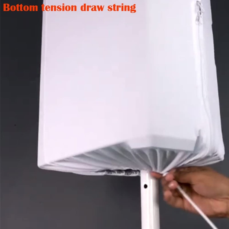 White 10"/12"/15" PA DJ Speaker Cover Scrim Stretchy Speaker Cover