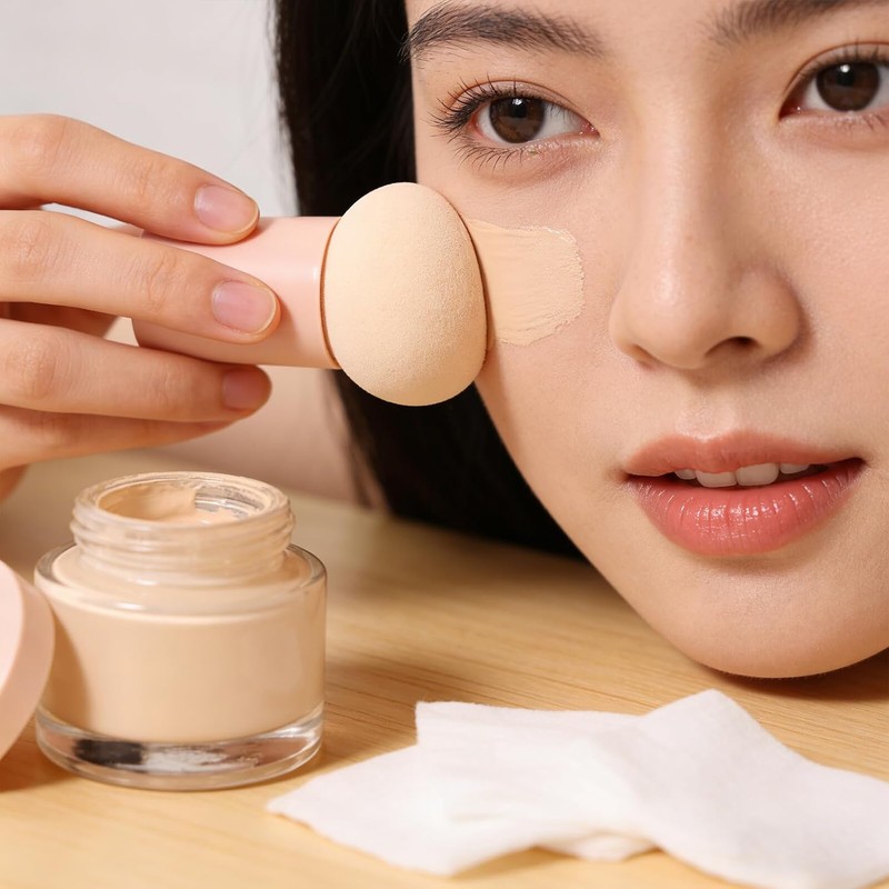 5 Piezas Esponja de Maquillaje en Forma de Champiñón con