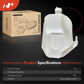 A-Premium Engine Coolant Overflow Recovery Reservoir Tank [With Cap] Compatible with Honda Civic 2022-2024, HR-V HRV 2023-2024 & Acura Integra 2023-2024