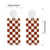 WUWEIJIAJIA Unique Acrylic Black White Striped Checkered Dangle Drop Earrings
