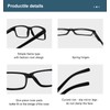 BLUELESS Vintage Reading Glasses Men Women（Black，+3.00）