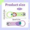 2PCS Kids Nail Clipper Manicure Sets Stainless Steel Cartoon Nail