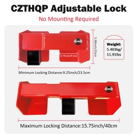 CZTHQP Shipping Container Lock, Heavy Duty Cargo Door Lock for Semi Truck & Containers, Anti-Theft Resistant Semi Trailer Security Devices with Combination Lock