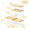 SpaceAid Cabinet Shelf Organizers 2 Pack, Kitchen Counter Rack Shelves