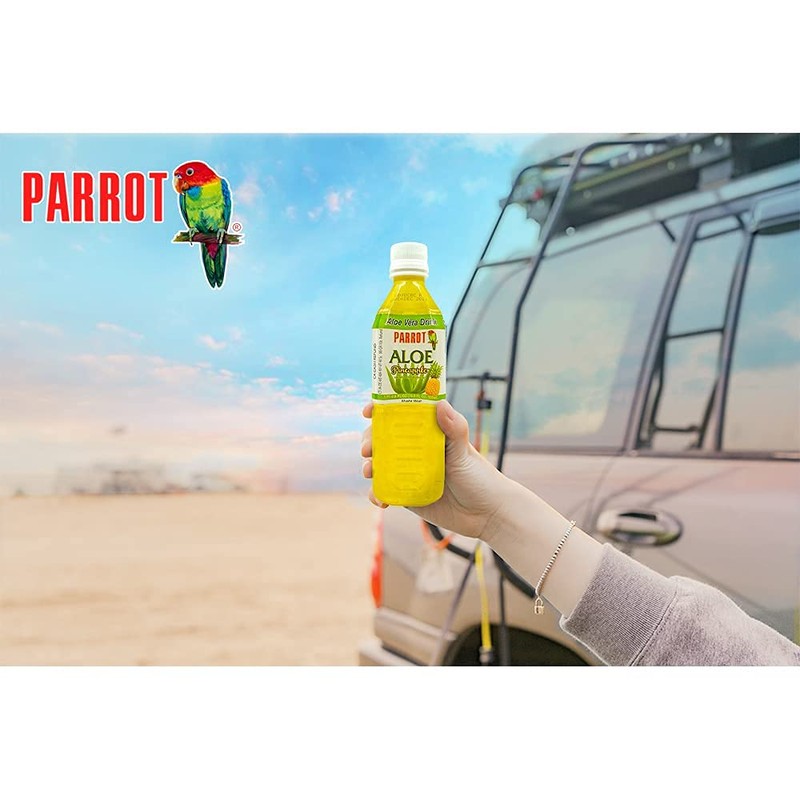 Parrot Brand Aloe Pineapple 16.9 fl.oz.（Pack of 10）