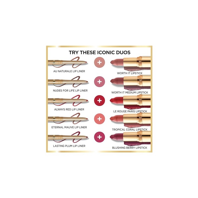 L'Oréal Paris Colour Riche Lip Liner, Toffee To Be, 0.007