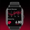 2.02in Curved Screen Smart Watch Blood Glucose Measure Health Monitor