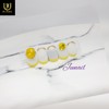 Smile Yellow Handmade Nail Tips - Short C Curve Coffin