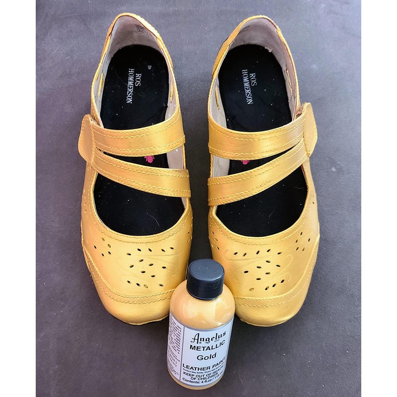 Angelus Acrylic Leather Paint Gold Size: 1 onza