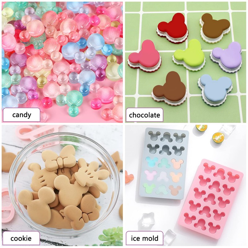LIYDE Gummy Bear Silicone Molds, 15 Cavity Non-Stick Bear Silicone