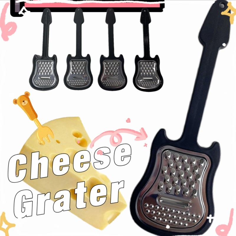 Handheld Cheese Grater, 2 Pack Black Cheese Graters for Kitchen,