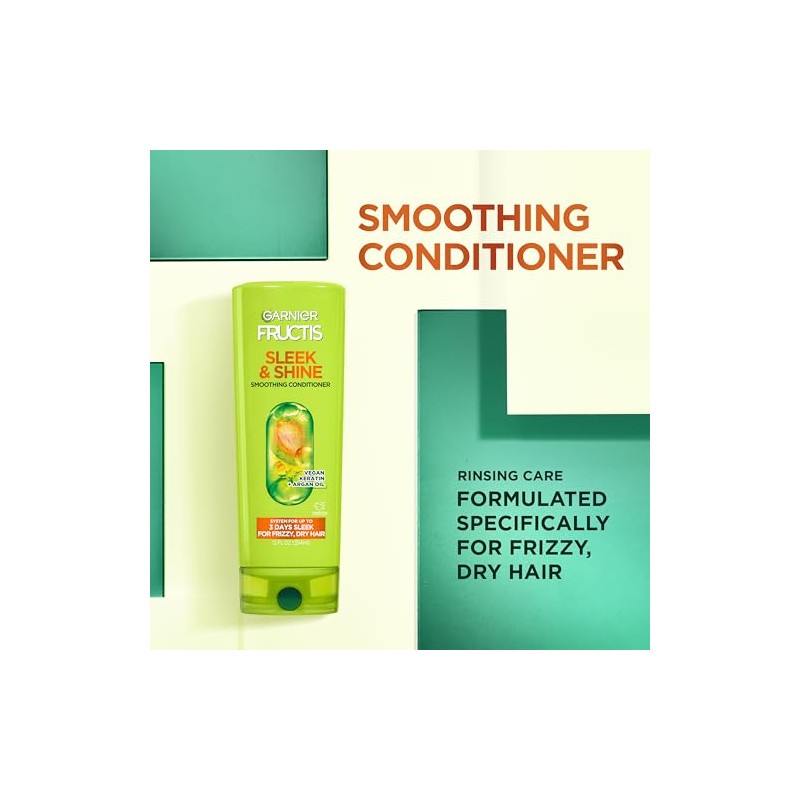 Garnier Fructis Sleek & Shine Shampoo, Conditioner + Moroccan Sleek