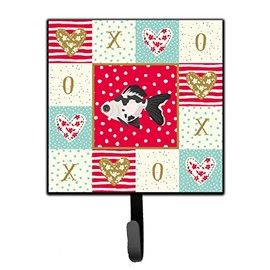 Caroline's Treasures CK5480SH4 Telescope Eye Goldfish Love Leash or Key Holder, 7Hx4.25W, Multicolor