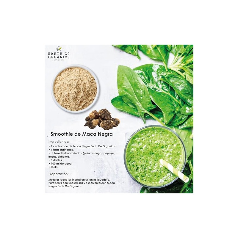 Maca Negra 100 Natural Maca en Polvo Peruana Alta Calidad