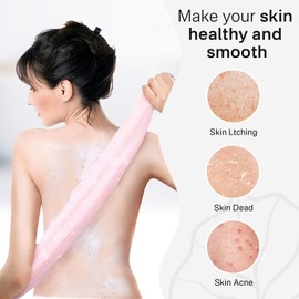 Yiclick Exfoliating Washcloth Towel- Exfoliating Body Scrubber Exfoliator, Back Scrubber for Shower Bath, Exfoliate Rags Wash Cloths, Loofah Lufa Sponge, Body Scrub & Exfoliation Women Men