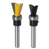 Eyech 2pc Dovetail Router Bit Set 1/4 Inch Shank Dovetail