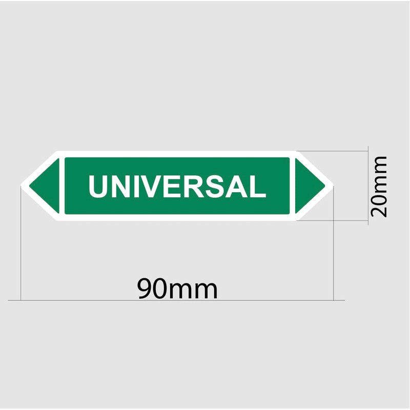 Pipeline Marking - Flow Direction Pipeline Number Plate with Both