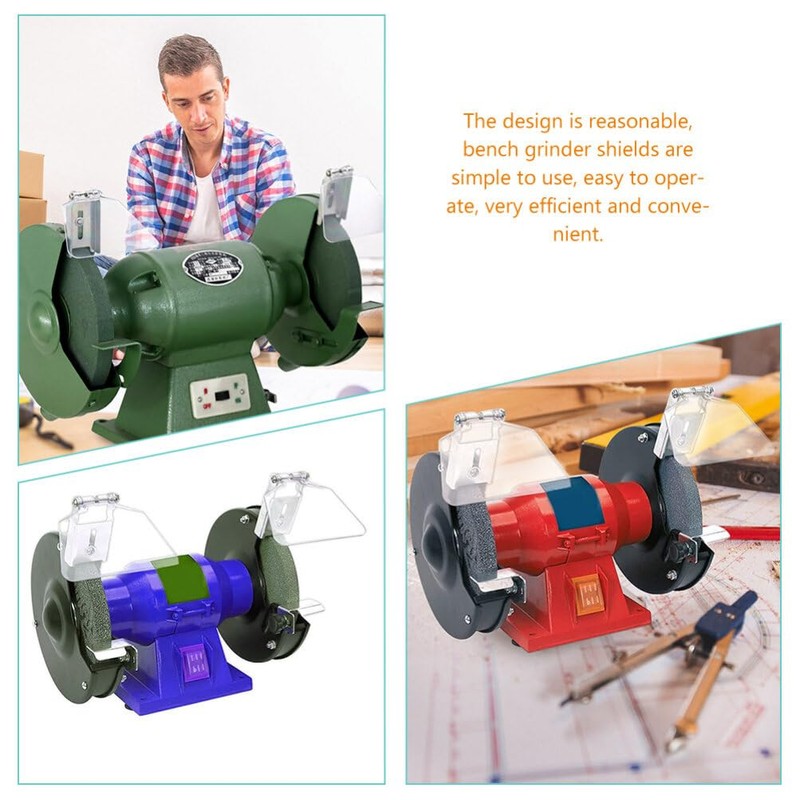 TEHAUX Bench Grinder Eye Shield Replacement with Screws Stable Bench