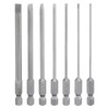 HARFINGTON 7pcs Slotted Screwdriver Bit Set SL1.6/SL2.0/SL2.5/SL3.0/SL4.0/SL5.0/SL6.0 S2 Steel 1/4"