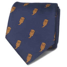 MENDEPOT Animal Pattern Necktie With Gift Box Sea Animal Pattern Tie Father's Day Birthday Gift Tie (Otters)