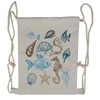 Ambesonne Hipster Drawstring Backpack, Underwater Marine Life, Sackpack Bag