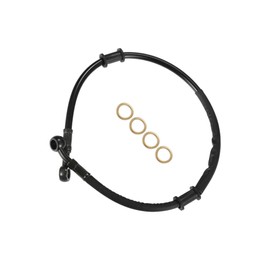 Motoforti 1Set 55cm 21.65" Motorcycle Brake Clutch Oil Hose Clutch Pipe Black Long-lasting