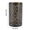 Metal lampshade, circular pattern cylindrical wrought iron small lampshade hollow