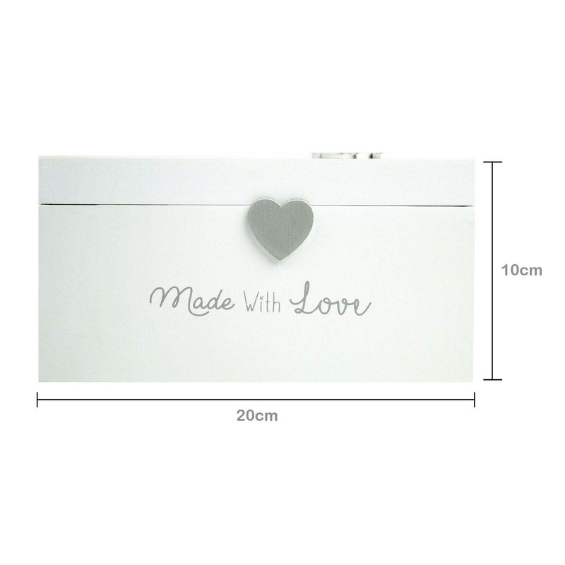 Hugs & Kisses - Wooden Memories Keepsake Box
